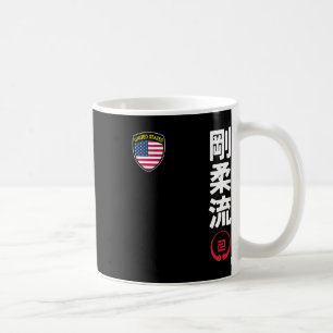 Team Karate Goju Ryu USA flagga Kanji Japanska Mar Kaffemugg