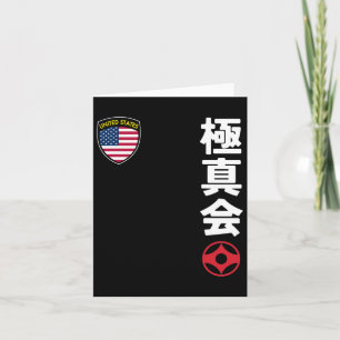 Team Karate Kyokushinkai Usa Kanji Japanska Martia Kort