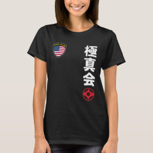 Team Karate Kyokushinkai Usa Kanji Japanska Martia T Shirt