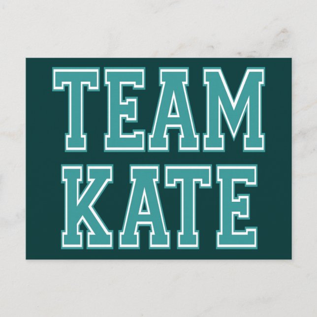Team Kate Vykort (Framsida)
