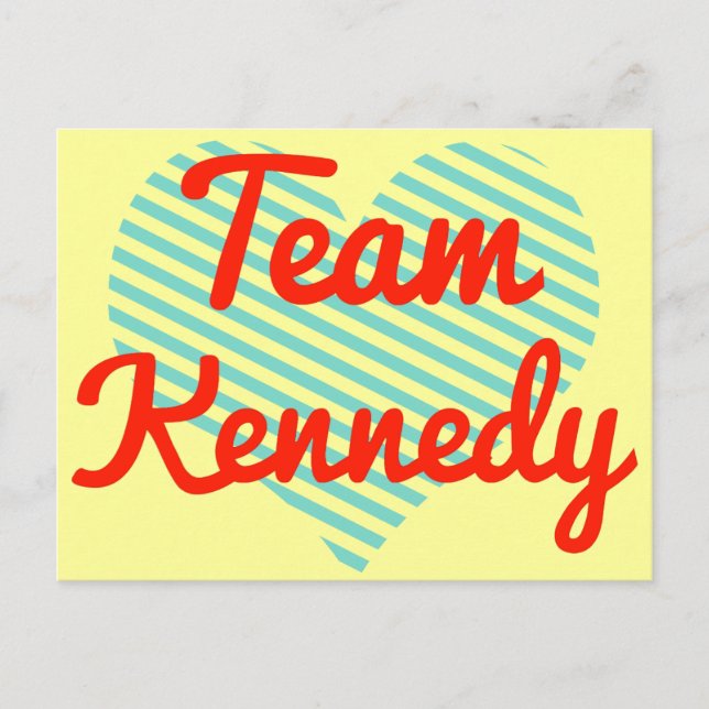 Team Kennedy Vykort (Framsida)