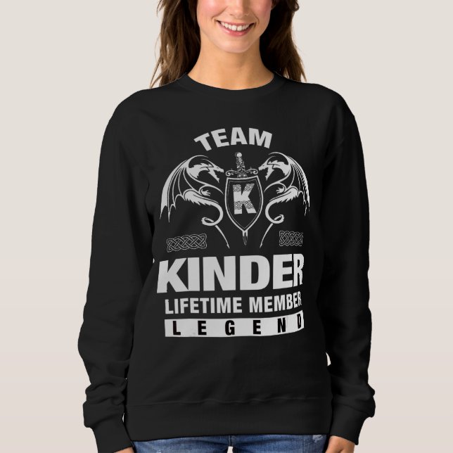 Team Kinder-livstidsmedlem T Shirt (Framsida)