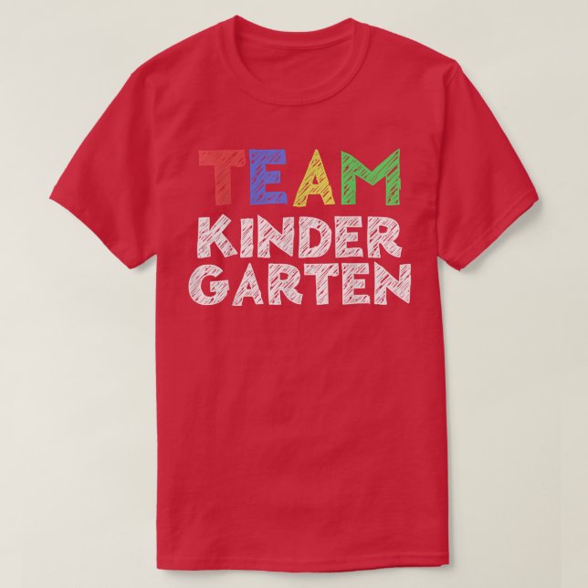 Team Kindergarten Back to school  T Shirt (Design framsida)