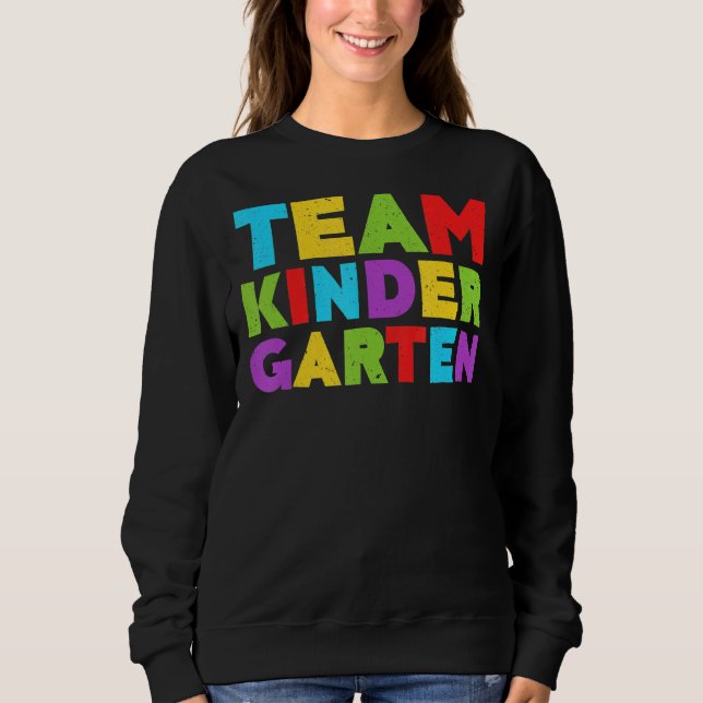 Team Kindergarten T-Back to school T Shirt (Framsida)