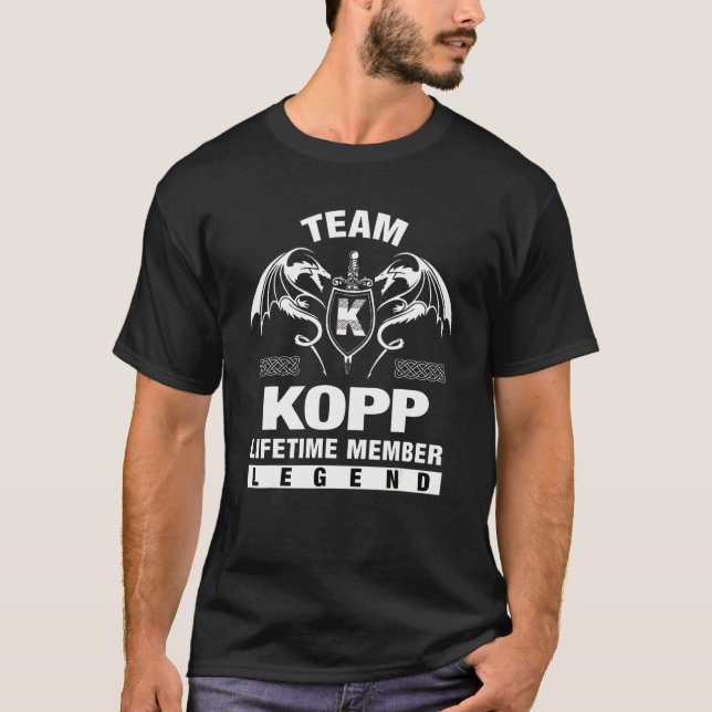 Team Kopp-livstidsmedlem T Shirt (Framsida)
