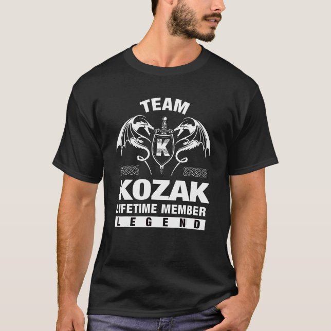 Team Kozak-livstidsmedlem T Shirt (Framsida)
