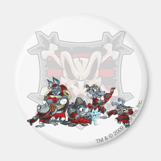 Team Krawk Island Group Magnet (Framsidan)