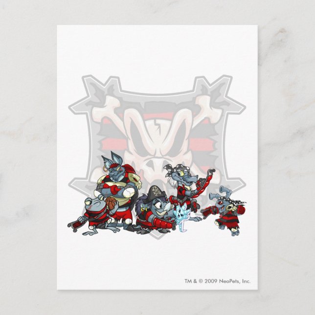 Team Krawk Island Group Vykort (Framsida)