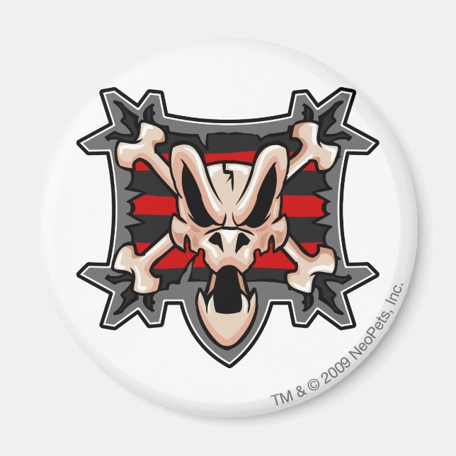 Team Krawk Island Logotyp Magnet (Framsidan)