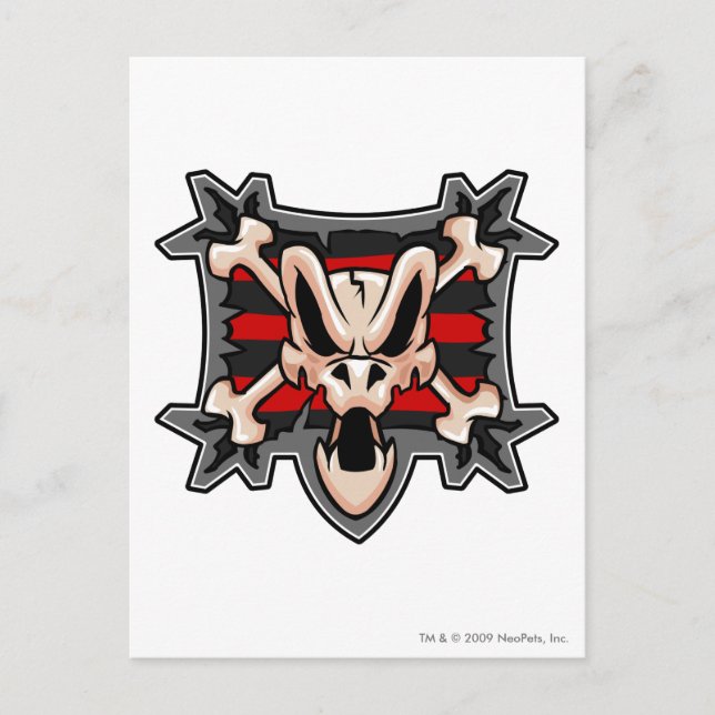 Team Krawk Island Logotyp Vykort (Framsida)