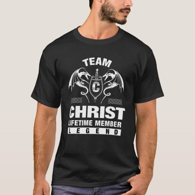 Team Kristus-livstidsmedlem T Shirt (Framsida)