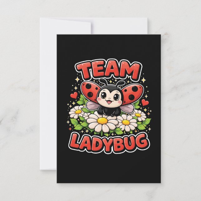 Team Ladybug Tack Kort (Framsida)