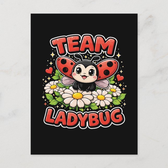 Team Ladybug Vykort (Framsida)