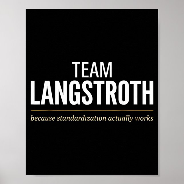 Team Langstroth Bikupetyp Bihandledaridentitet Poster (Framsidan)