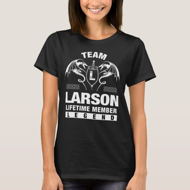 Team Larson-livstidsmedlem T Shirt (Framsida)