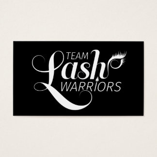 Team Lash Warriors-kort Visitkort