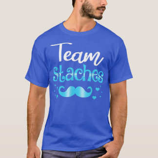 Team Lashes Team Staches Pink Or Blue Gender Revea T Shirt