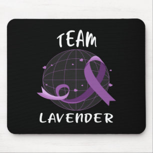 Team Lavendel för medvetenhet om cancer Världscanc Musmatta