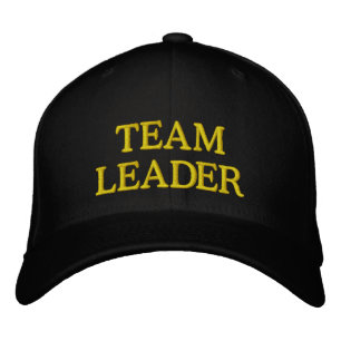 TEAM LEADER Broderad Basebollmössa för Ledare Keps