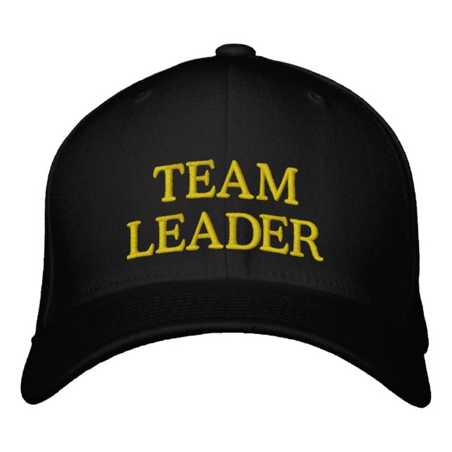 TEAM LEADER Broderad Basebollmössa för Ledare Keps (Framsida)