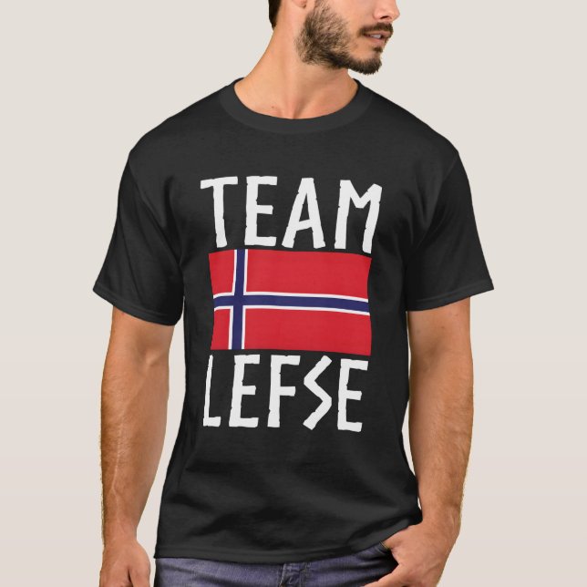 Team Lefse Norway Lefse Skapar T Shirt (Framsida)