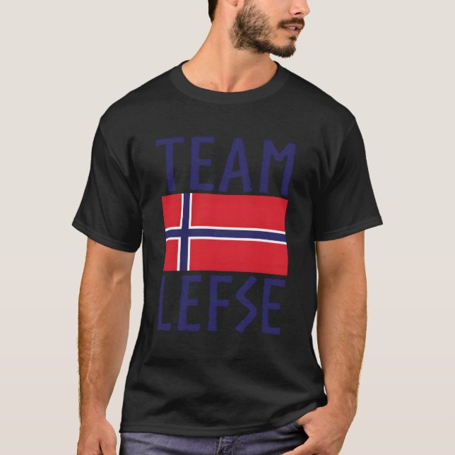 Team Lefse Norway Lefse Skapar T Shirt (Framsida)