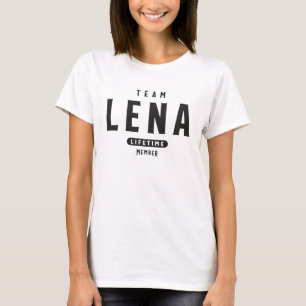 Team Lena-livstidsmedlem Personlig Namn T Shirt