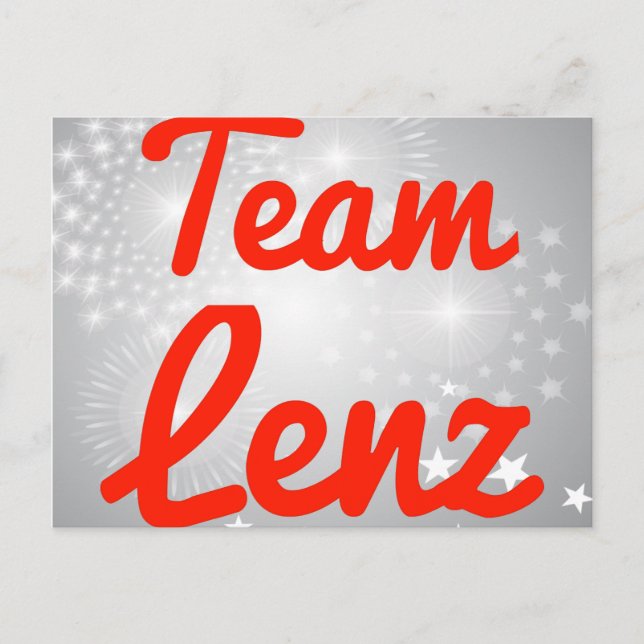 Team Lenz Vykort (Framsida)