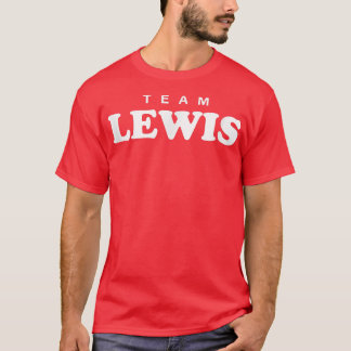 Team Lewis Personligt Efternamn Brud Brudgum Famil T Shirt