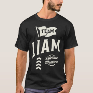 Team Liam-livstidsmedlem Personlig Namn Liam T Shirt
