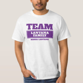 Team lila personlig-familj eller gruppt-shirt tee