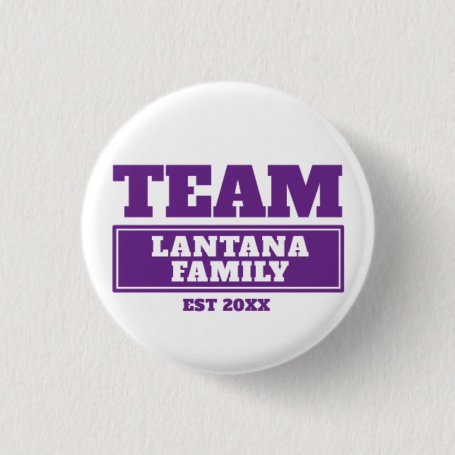 Team lila personlig-familj eller teamknapp knapp (Framsida)