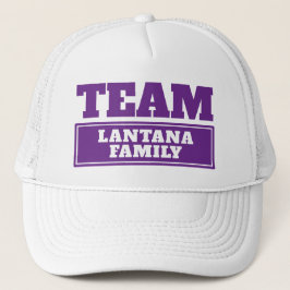 Team lila personlig Team namn eller Family namn Keps