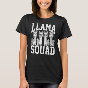 Team Llama Squad Animal För manar Women Roligt Squ T Shirt