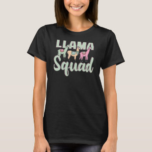 Team Llama Squad Animal För manar Women Roligt Squ T Shirt