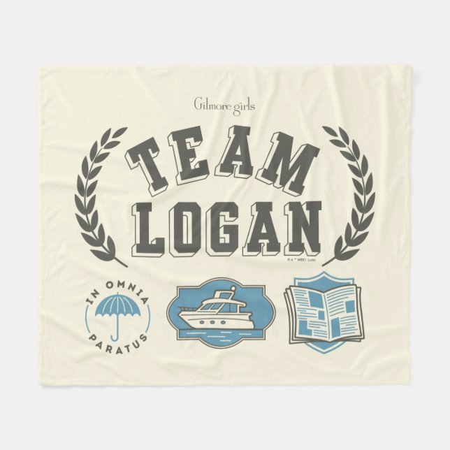 Team Logan Gilmore Girls Design Fleecefilt (Framsidan (Horisontell))