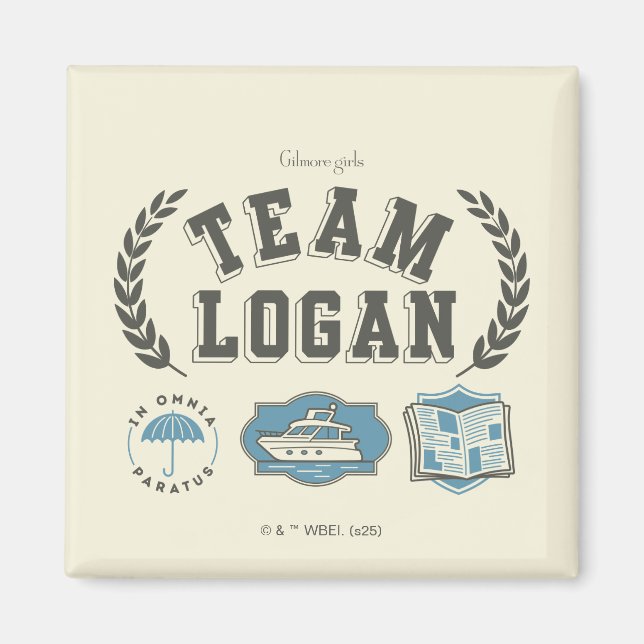 Team Logan Gilmore Girls Design Magnet (Framsidan)
