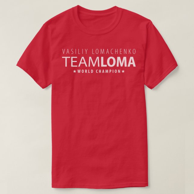 Team Loma Vasiliy Lomachenko T Shirt (Design framsida)