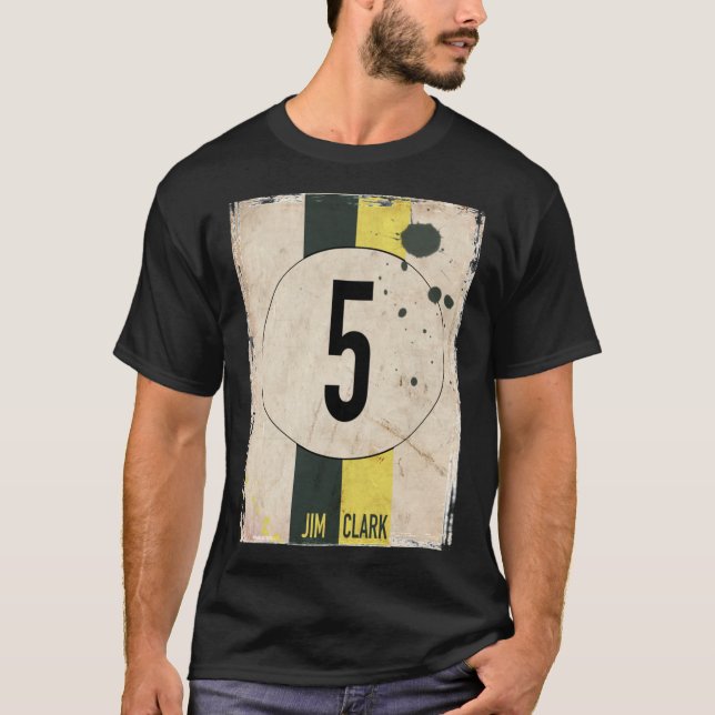 Team Lotus Jim Clark Number Classic T-Shirt (Framsida)