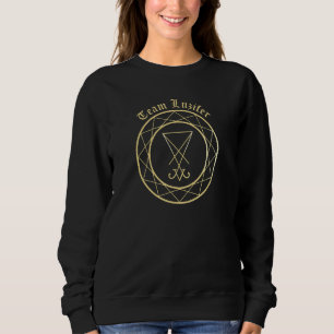 team Lucifer Satan Baphomet Djävul T Shirt