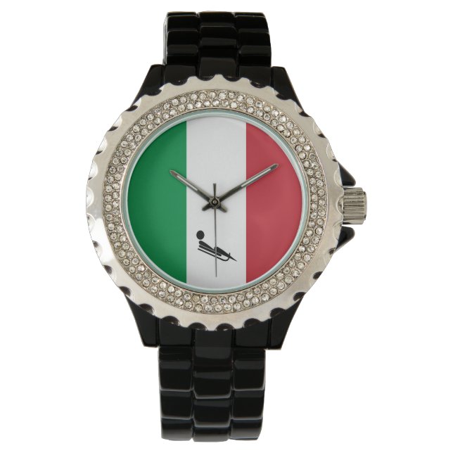 Team Luge Italien Armbandsur (Framsida)