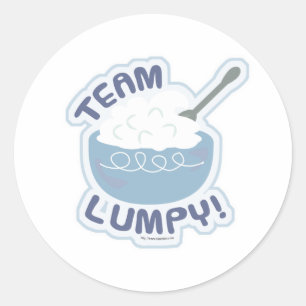 Team Lumpy Potatis Runt Klistermärke