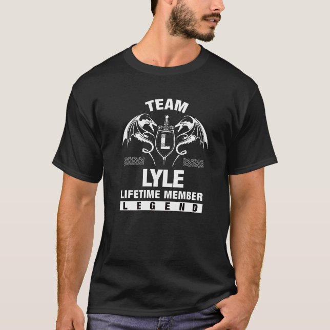 Team Lyle-livstidsmedlem T Shirt (Framsida)