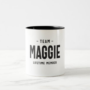 Team Maggie Livtime Member Personlig Namn Två-Tonad Mugg