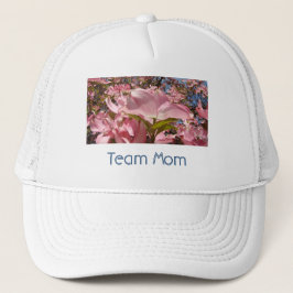 Team mamma kepsar Vita Rosa Dogwood Blommor Vår