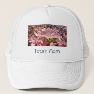 Team mamma kepsar Vita Rosa Dogwood Blommor Vår