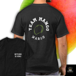 TEAM mango modern gym tshirt EDITABLE namn T Shirt