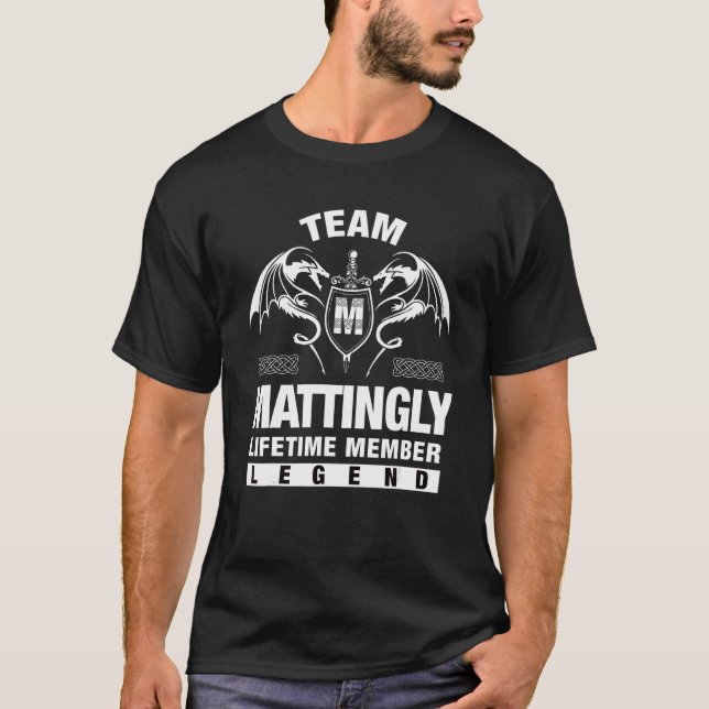 Team Mattely-livstidsmedlem T Shirt (Framsida)
