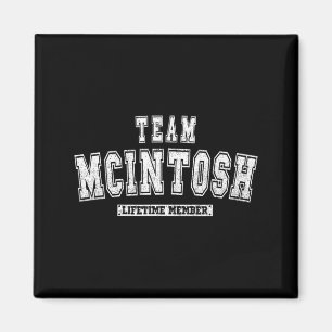 Team MCINTOSH Livstidsmedlem Familje Efternamn Magnet
