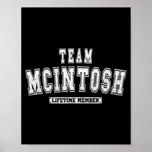 Team MCINTOSH Livstidsmedlem Familjeefternamn Poster